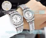 High Quality Clone Rolex Datejust White Dial Stainless Steel Lovers Watch